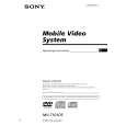 SONY MV7101DS Owners Manual