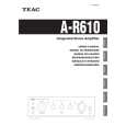 TEAC AR610 Owners Manual