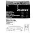 SHARP VC-583S Owners Manual
