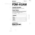 SONY FDM-412AM Owners Manual