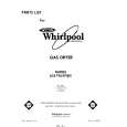 WHIRLPOOL LG5796XPW0 Catálogo de piezas