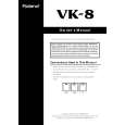 ROLAND VK-8 Instrukcja Obsługi