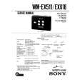 SONY WM-EX511 Instrukcja Serwisowa