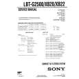 SONY LBTG2500 Service Manual