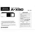 PIONEER A-X50 Owners Manual