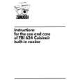 ZANUSSI FBi624B Manual de Usuario