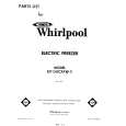 WHIRLPOOL EV150CXKW3 Katalog Części