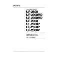 SONY UP-2800P VOLUME 1 Service Manual