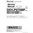 PIONEER DEH-P670MP-12 Instrukcja Serwisowa