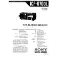 SONY ICF-6700L Service Manual