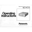 PANASONIC WJPC10 Owners Manual