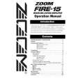 ZOOM FIRE-15 Owners Manual
