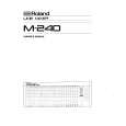 ROLAND M-240 Owners Manual