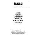 ZANUSSI ZDRA600X Owners Manual