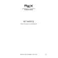 REX-ELECTROLUX KT6420X 25F Owners Manual