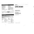 SONY CFS-W305 Owners Manual