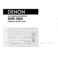 DENON AVR-1604 Owners Manual