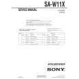 SONY SAW11X Service Manual