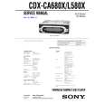 SONY CDX-L580X Manual de Servicio