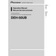 PIONEER DEH-50UB/X1P/EW5 Instrukcja Obsługi