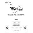WHIRLPOOL MW8700XS1 Parts Catalog