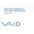 SONY PCV-RX2D VAIO Software Manual
