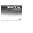 YAMAHA CD-X1 Manual de Usuario