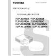 TOSHIBA TLP-X2500U Instrukcja Serwisowa