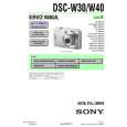 SONY DSC-W30 LEVEL3 Service Manual