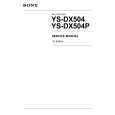 SONY YS-DX504 Service Manual