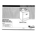 WHIRLPOOL 6LE5700XSW0 Installation Manual