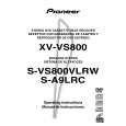 PIONEER XV-VS800/DDXJ/AR Instrukcja Obsługi