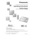 PANASONIC DVDPA65 Owners Manual