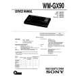 SONY WMGX90 Instrukcja Serwisowa