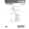 SONY YS-W100 Service Manual