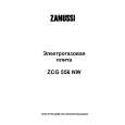 ZANUSSI ZCG556NW Owners Manual
