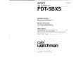 SONY FDT-5BX5 Owners Manual