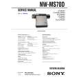 SONY NWMS70D Service Manual