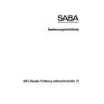 SABA HIFI STUDIO FREIBURG TC G Owners Manual