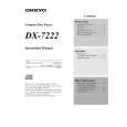 ONKYO DX-7222 Owners Manual