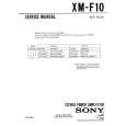 SONY XM-F10 Instrukcja Serwisowa