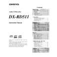 ONKYO DXRD511 Instrukcja Obsługi