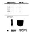 SONY AA-2D CHASSIS Service Manual