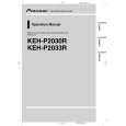 PIONEER KEH-P2033R Manual de Usuario