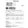 PIONEER M-IS22/DBDXJ Service Manual