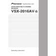 PIONEER VSX-2016AV-S/SFXJ Manual de Usuario