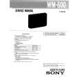 SONY WM600 Service Manual