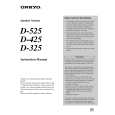 ONKYO D-525 Owners Manual