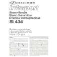 SENNHEISER SI 434 Instrukcja Obsługi