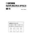 BOSS BE-5 Owners Manual BOSS BE-5 Owners Manual